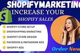I will promote amazon shopify store, shopify dropshipping marketing, store shoutout