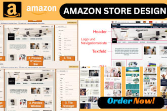 I will design and create professional amazon brand store