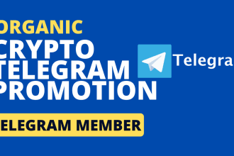 I will do crypto telegram promotion