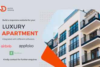 I will do property management website integrated with airbnb, buildium or appfolio