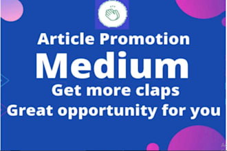 I will do organic medium article, and engage active audience