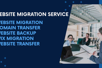I will migrate and transfer wix squarespace website to shopify domain transfer