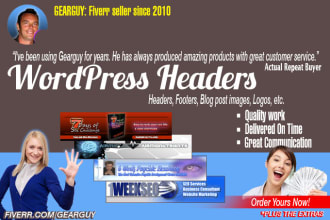 design wordpress header banner image