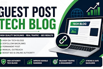 write and publish a guest post on a technology blog