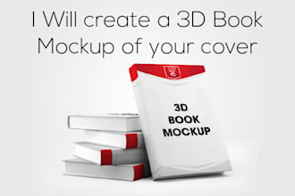 create a 3d book mockup of your book cover