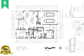 design your architectural floor plan in autocad