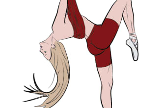 make vector line art or simple illustration