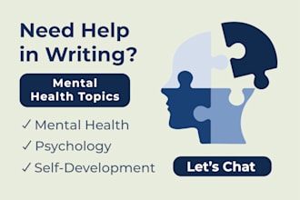 create professional mental health and wellness content