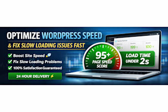 optimize wordpress speed and fix slow loading issues fast