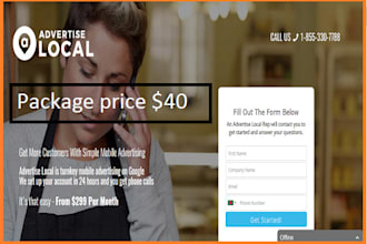 create professional wordpress landing page