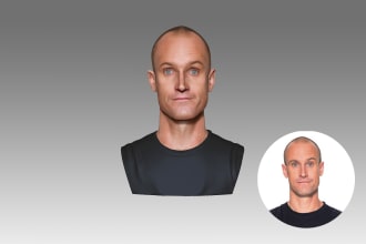create amazing 3d face or body model for you