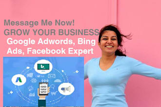 set up,optimize manage google adwords,bing,facebook campaign