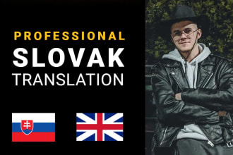 translate professionally from english to slovak fast