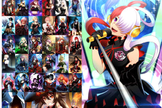 make japanese anime and manga illustration