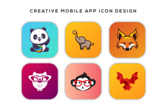 design creative mobile app icons for android and ios