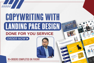 do sales copywriting and design your landing page