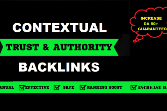 increase website SEO authority with high da backlinks da 70 to 99