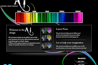 compile your jpeg/png design into HTML/css