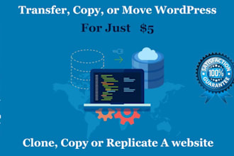transfer, copy, migrate wordpress website