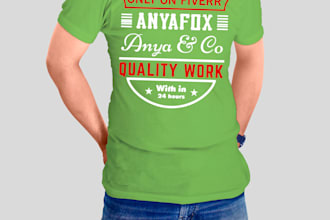 design a vintage t shirt logo