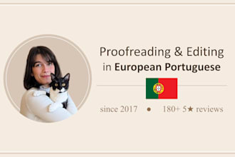 proofread and edit in eu portuguese
