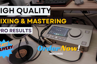be your mixing and mastering engineer for pro  perfect mix