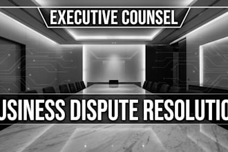 provide executive business consulting and dispute resolution