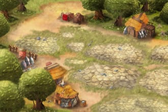 draw background for website,application phone, game