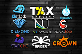 design  3d business logo professional creative minimalist