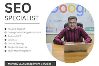 rank website with monthly seo service for top google ranking