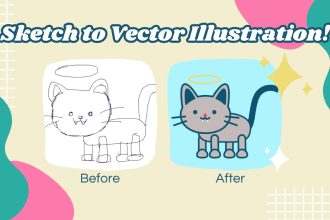 transform your sketches into vector illustrations