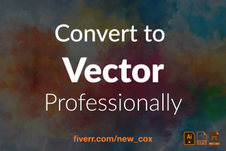vectorize or redraw your logo and image professionally