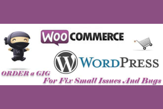 fix woocommerce issues and wordpress issues
