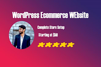 create responsive ecommerce or wordpress website