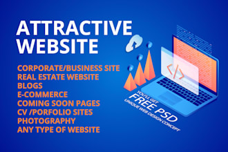 create an attractive website