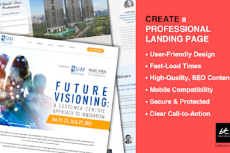 create a stunning and conversion ready landing page