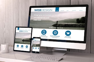 design professional website mockup