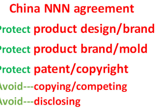 draft china nnn agreements for your designed product  mold patent copyright
