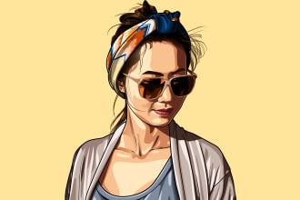 draw your portrait in my cartoon style
