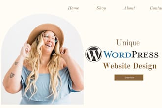create wordpress website design with animation, SEO, with elementor, figma