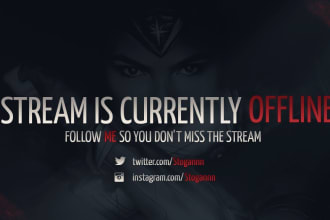design professional twitch graphic package