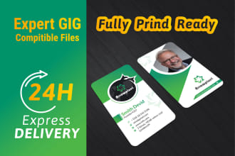 do an amazing business card design for vistaprint