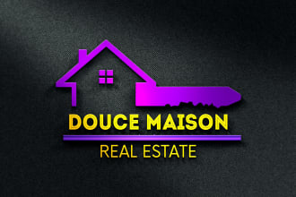 create unique real estate or business logo design