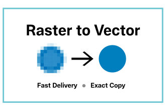 redraw, vector trace exact copy of your image