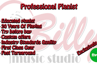 play piano or keyboards for your song