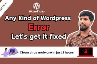fix wordpress issues, fix wordpress error and wordpress bug