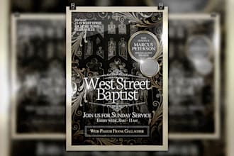 do professional church flyers and posters