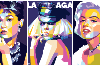 make an awesome and colorfull wpap pop art illustration