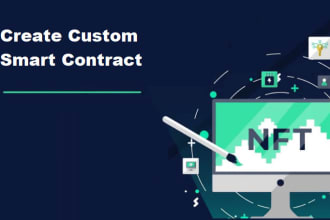develop smart contracts for defi, dao, nft and dex