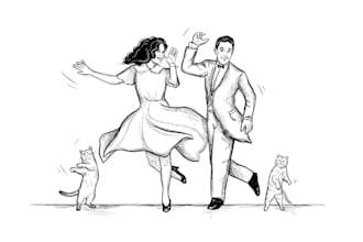 draw beautiful black and white illustration